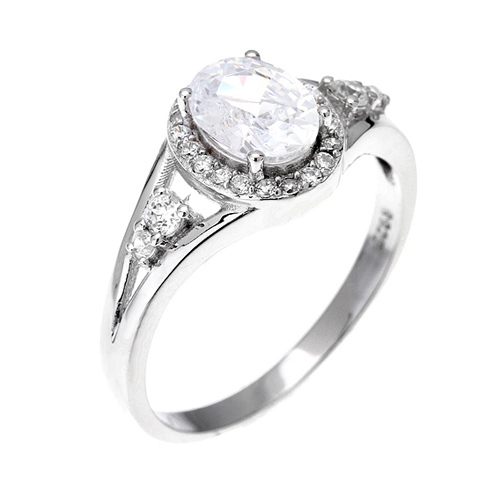 bague femme argent zirconium 8100462