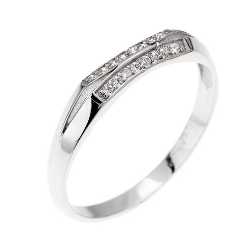 bague femme argent zirconium 8100463