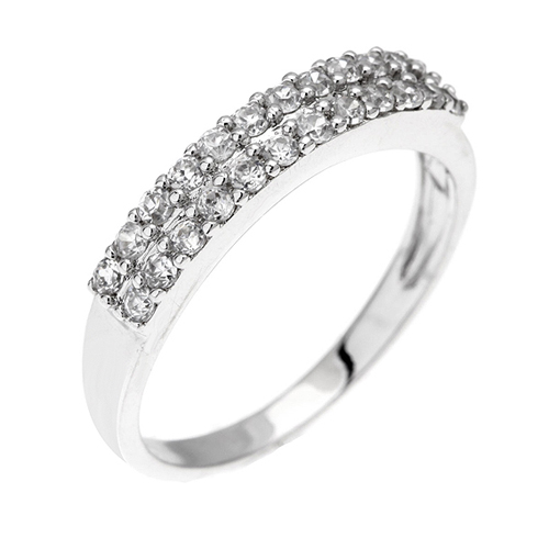 bague femme argent zirconium 8100465