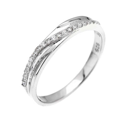 bague femme argent zirconium 8100468