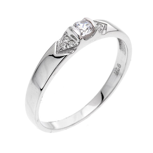 bague femme argent zirconium 8100470