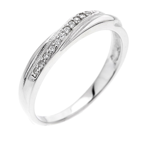 bague femme argent zirconium 8100474