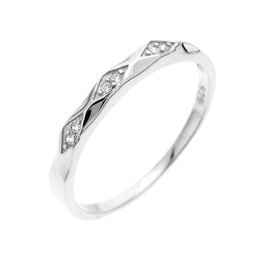 bague femme argent zirconium 8100475