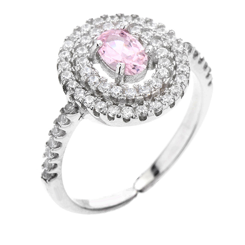 bague femme argent zirconium 8100477