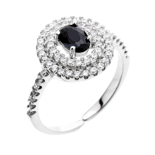 bague femme argent zirconium 8100478