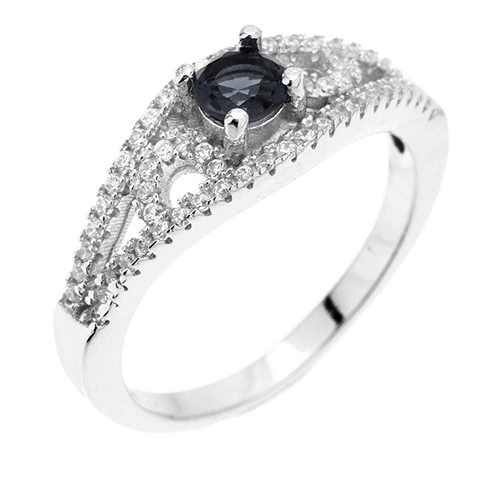 bague femme argent zirconium 8100482