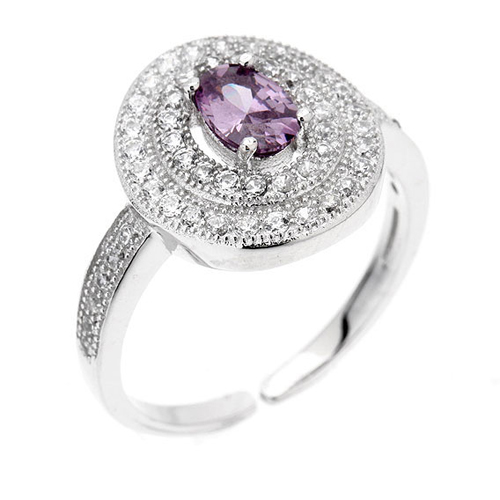 bague femme argent zirconium 8100483