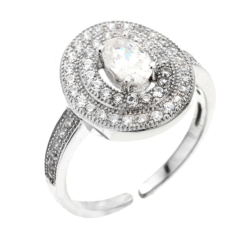 bague femme argent zirconium 8100484