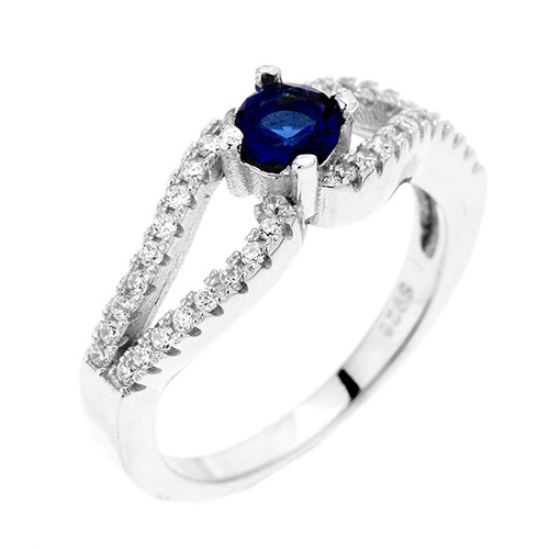 bague femme argent zirconium 8100488