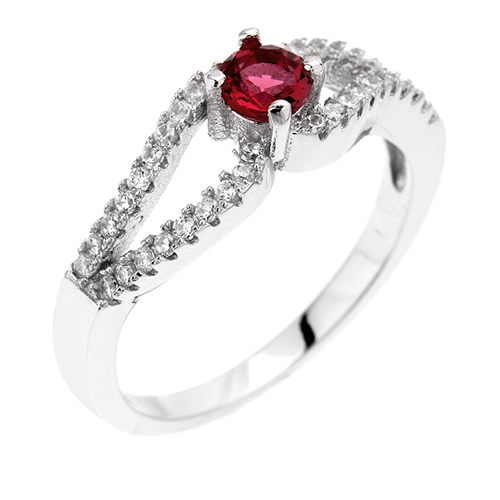 bague femme argent zirconium 8100489