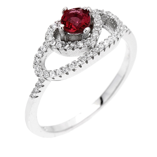 bague femme argent zirconium 8100500