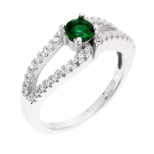 bague femme argent zirconium 8100501