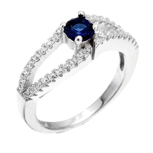 bague femme argent zirconium 8100503