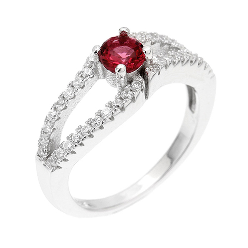 bague femme argent zirconium 8100504