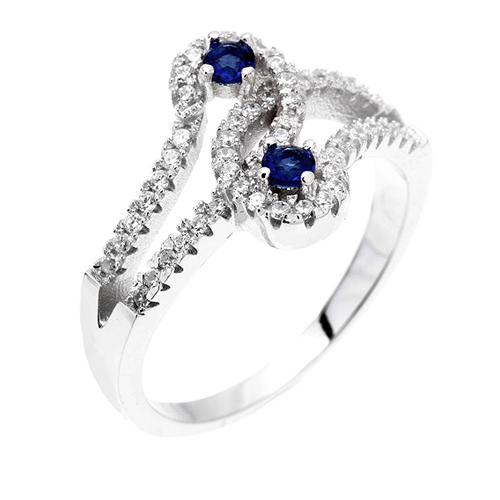 bague femme argent zirconium 8100508