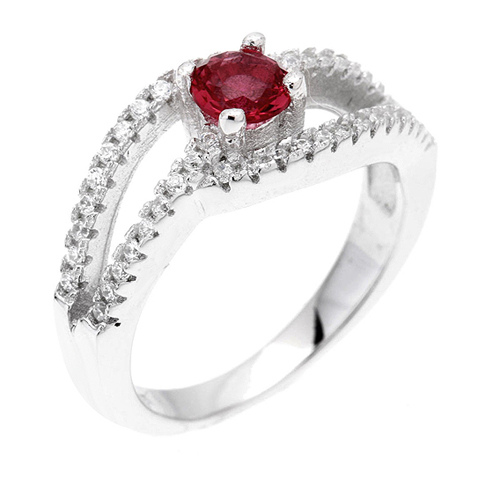 bague femme argent zirconium 8100510