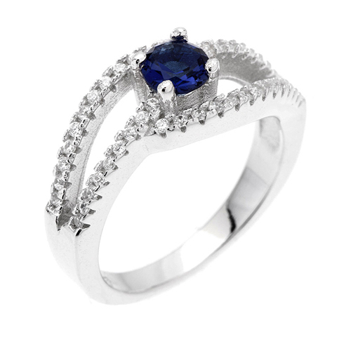 bague femme argent zirconium 8100511