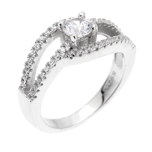 bague femme argent zirconium 8100512