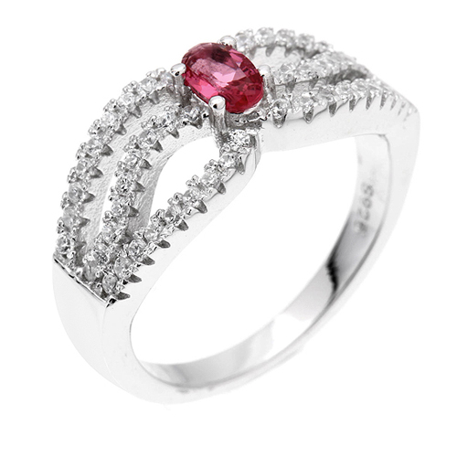 bague femme argent zirconium 8100514