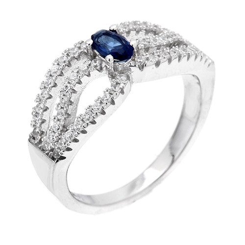 bague femme argent zirconium 8100515