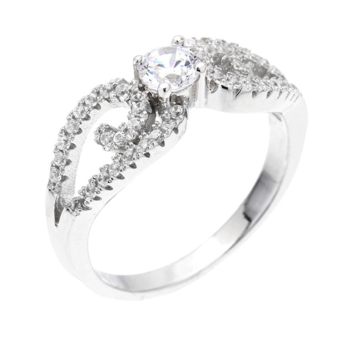 bague femme argent zirconium 8100520