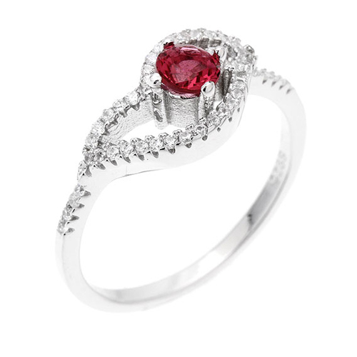 bague femme argent zirconium 8100522