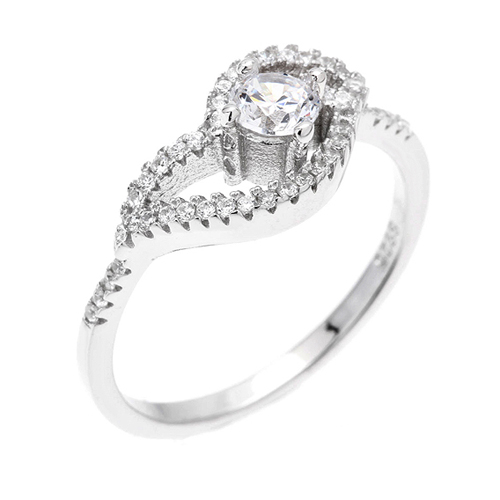 bague femme argent zirconium 8100524