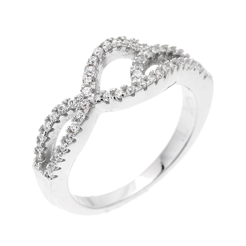 bague femme argent zirconium 8100534