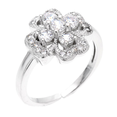 bague femme argent zirconium 8100535