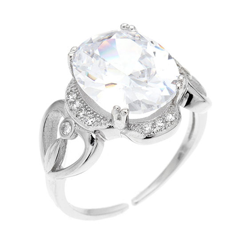 bague femme argent zirconium 8100541