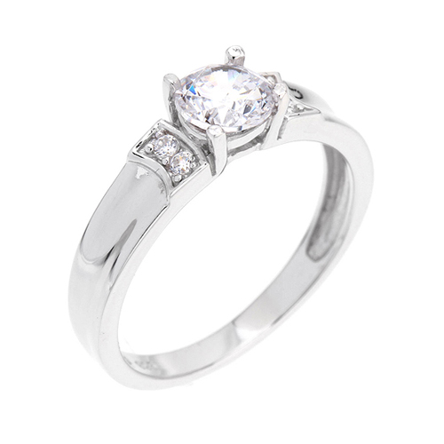 bague femme argent zirconium 8100544