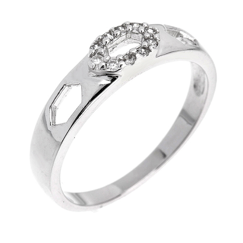 bague femme argent zirconium 8100546