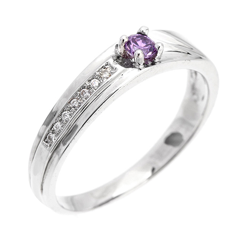 bague femme argent zirconium 8100548