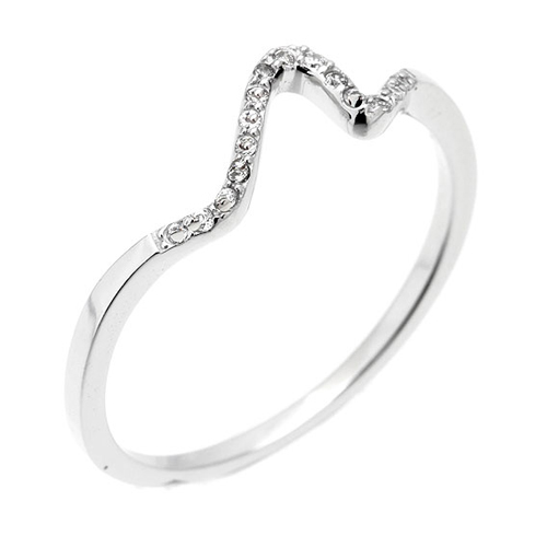 bague femme argent zirconium 8100572