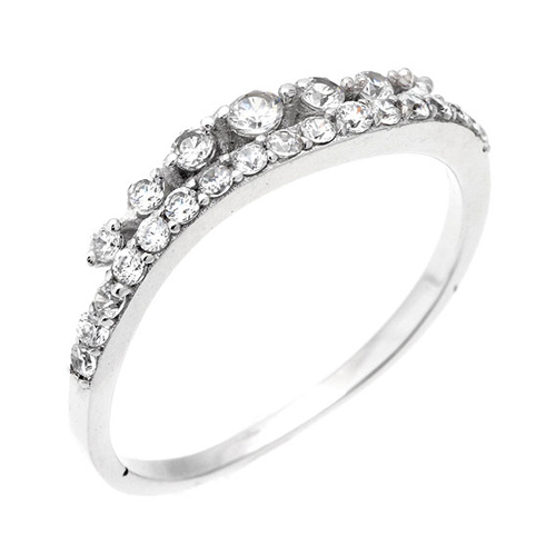 bague femme argent zirconium 8100582