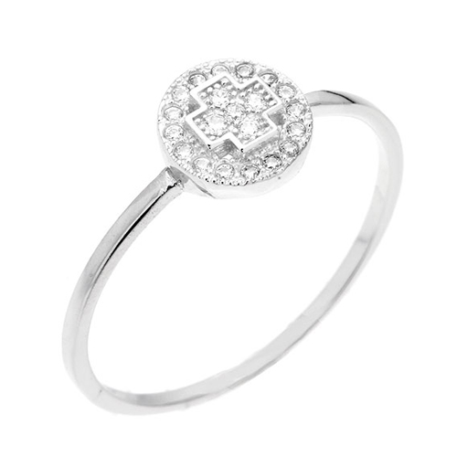 bague femme argent zirconium 8100584