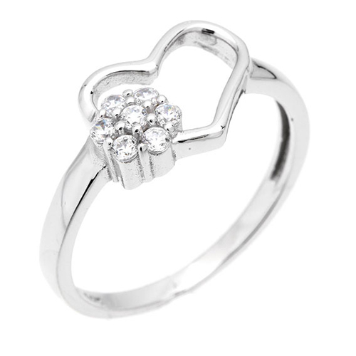 bague femme argent zirconium 8100592