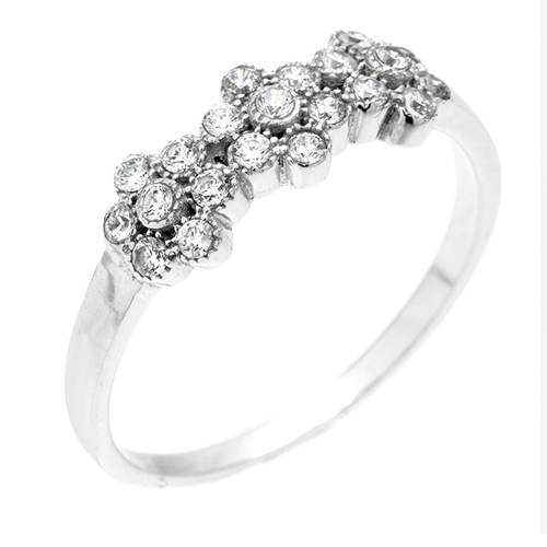 bague femme argent zirconium 8100594