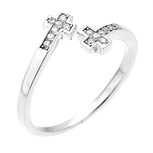 bague femme argent zirconium 8100596