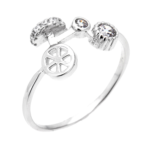 bague femme argent zirconium 8100600