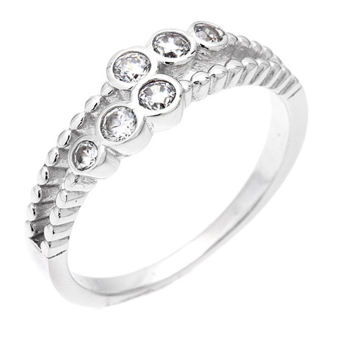 bague femme argent zirconium 8100608