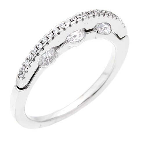 bague femme argent zirconium 8100610