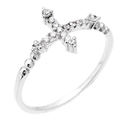 bague femme argent zirconium 8100622