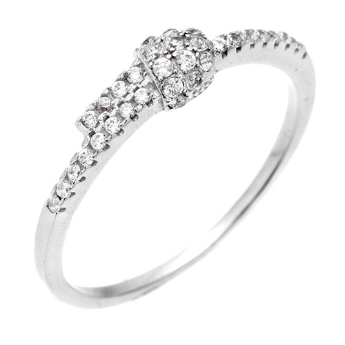 bague femme argent zirconium 8100642