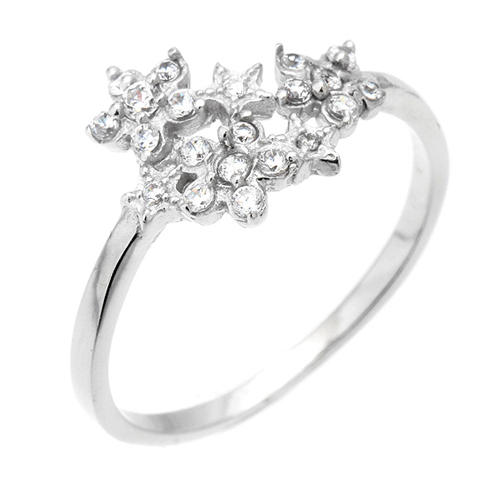 bague femme argent zirconium 8100646