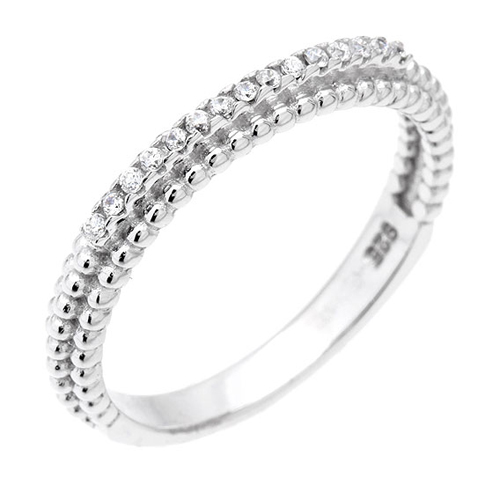 bague femme argent zirconium 8100658