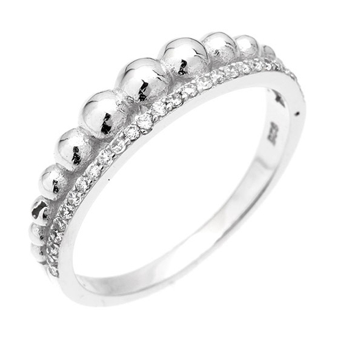 bague femme argent zirconium 8100662