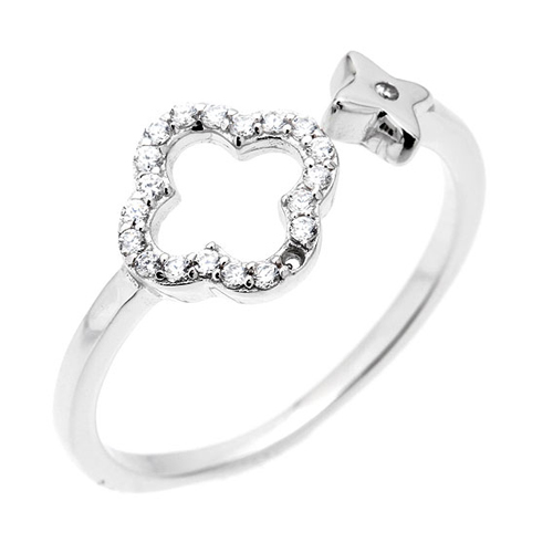 bague femme argent zirconium 8100666