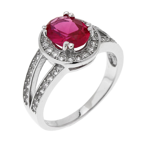 bague femme argent zirconium 8100683