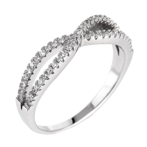 bague femme argent zirconium 8100685